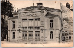 Chateau Thierry Le Theatre Thierry France Building Pharmacie Central Postcard