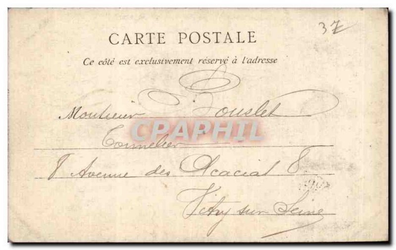 Tours - Balzac statue - Old Postcard