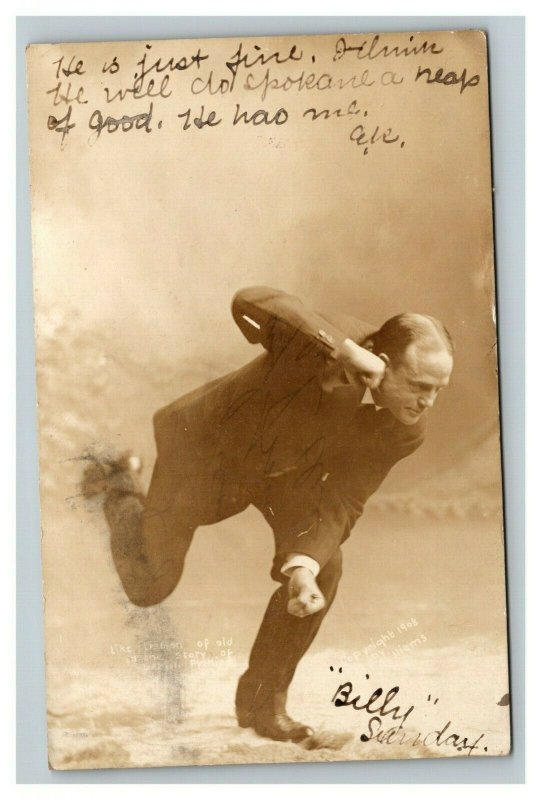 Vintage 1909 RPPC Postcard Spokane Washington Actor Story of Pythia