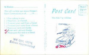 QSL Radio Card From Port Morien C.B. Nova Scotia Canada XM64-5895 