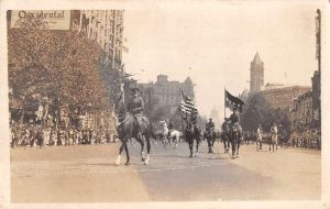 Washington DC Parade Scene General Pershing Real Photo Vintage Postcard AA55630