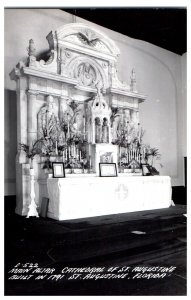 Main Altar Cathedral of St Augustine built in 1791 Florida Postcard