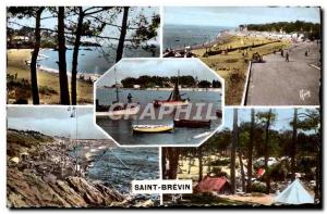 Postcard Modern Saint Brevin The needle Mindin Camping in forest