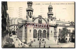 Old Postcard The Cathedral Algiers and d & # 39Hiver Governor