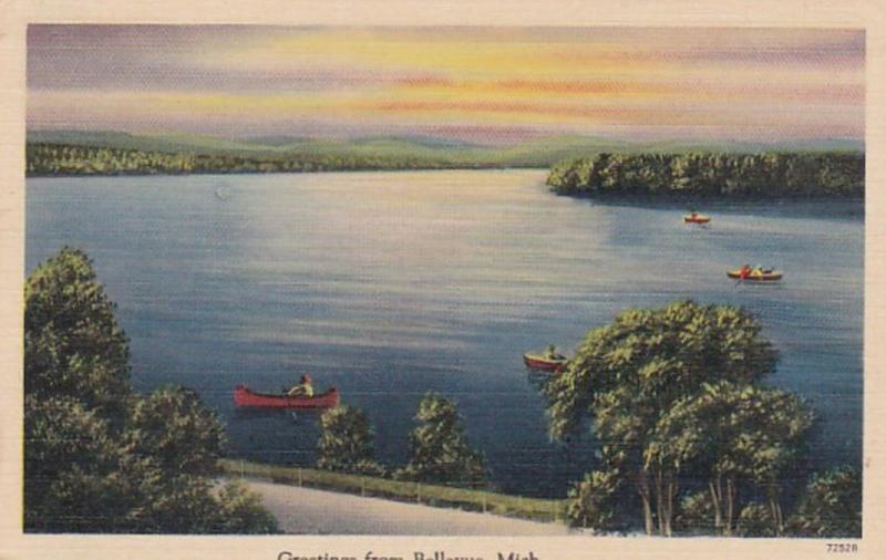 Michigan Greetings From Bellevue 1944