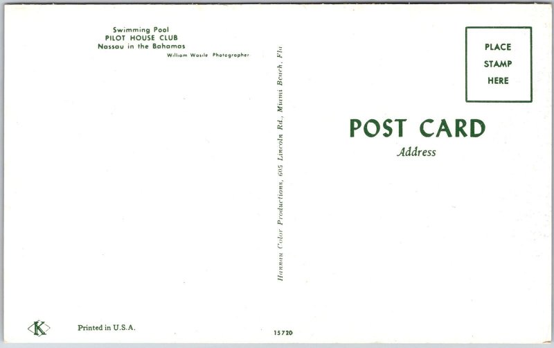 Swimming Pool Pilot House Club Nasau In The Bahamas Resort Villas Postcard 