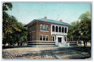 1910 Administration Building Exterior Scene At Navy Yard Charleston SC Postcard 