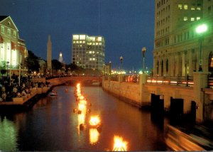 Rhode Island Providence Waterfire Art Sculpture