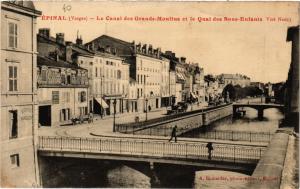 CPA ÉPINAL Le Canal des Grands Moulins et le Quai des Bons Enfants (405586)