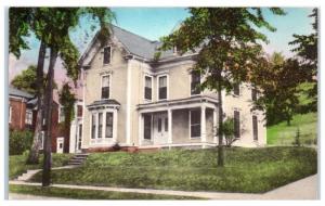 Vintage Chase House, Bates College, Lewiston, Maine Hand-Colored Postcard