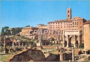 Postcard Modern Rome Roman Forum and Arch of severe seventh