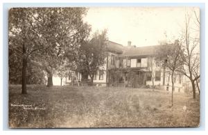 Postcard Poynette Academy, Poynette, Wisconsin WI 1913 RPPC H15