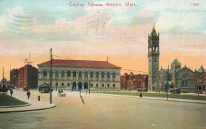 Vintage Postcard 1911 Copley Square Boston Massachusetts Resichner Brothers Pub.