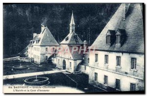 Old Postcard La Grande Chartreuse L & # 39Entree and the Court & # 39Honneur