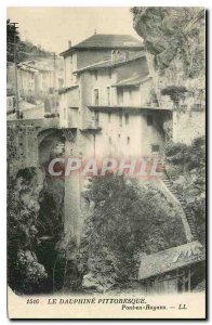 Old Postcard The Dauphine Picturesque bridge Royans