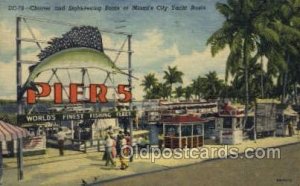 Miami Florida, Yacht Basin, USA Fishing 1961 postal used unknown