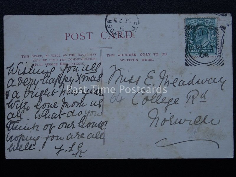 Kent FRITTENDEN The Schools showing Children Lined Up Outside c1906 Postcard