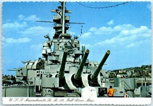 M-12185 USS Massachusetts BB 59 Fall River Massachusetts