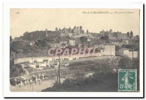 Cite Carcassonne Old Postcard View pray to the & # 39ouest (LAVANDIERES)