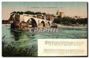 Old Postcard Avignon Pont d'Avignon