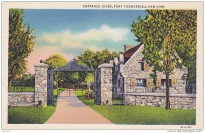 Entrance Lodge, Fort Ticonderoga, New York, 30-40s