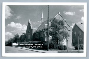 STANLEY ND PRESBYTERIAN CHURCH VINTAGE REAL PHOTO POSTCARD RPPC