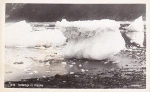 Alaska Icebergs Real Photo