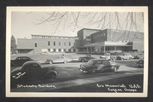 RPPC EUGENE OREGON UNIVERSITY OF OREGON OLD CARS VINTAGE REAL PHOTO POSTCARD