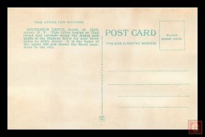 Riverside Drive and Hudson River, NYC  