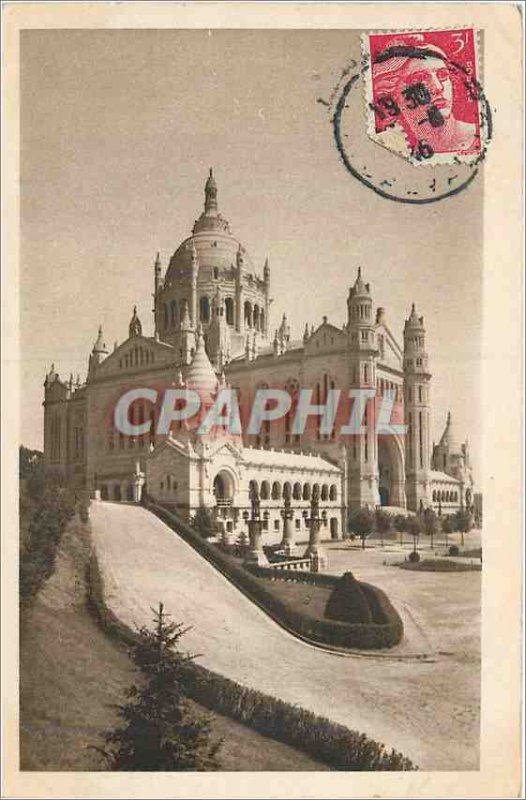 'Old Postcard Basilica of Lisieux Perspective Entree''s walls'