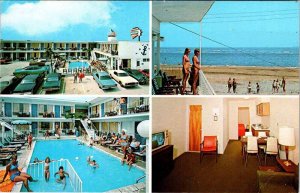 Postcard SWIMMING POOL SCENE Wildwood New Jersey NJ AN1519