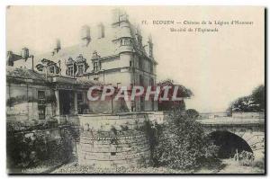 Old Postcard Ecouen Chateau de la Legion d'Honneur A rating of the Esplanade