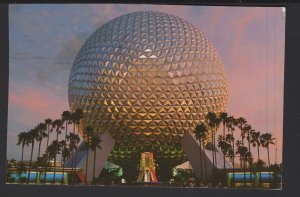Epcot Center Ride a Time Machine 18-Story Geosphine Spaceship Earth - Chrome