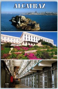 Postcard - Alcatraz Island, San Francisco Bay - San Francisco, California 