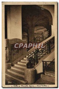 Old Postcard Lille New Town Hall Grand Staircase