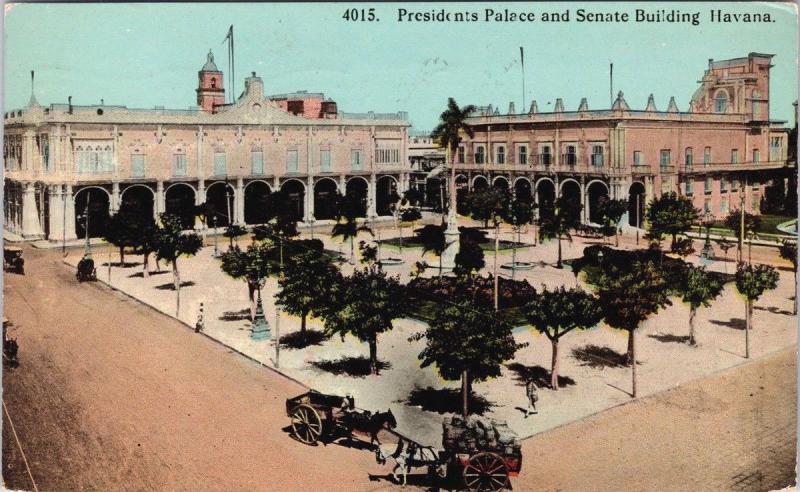 Havana Cuba President's Palace & Senate Building Habana c1913 Postcard E33
