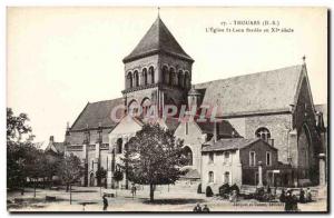 Thouars Old Postcard L & # 39eglise St Laon founded in the 11th