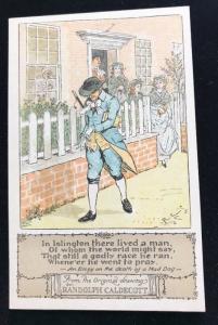 Vintage Artist Signed Randolph Caldecott Postcard c1910-15