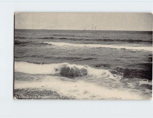 Postcard Ocean Scene, Atlantic City, New Jersey