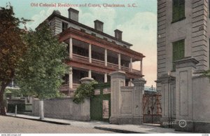CHARLESTON, South Carolina, 1900-10s; Old Colonial Residence and Gates