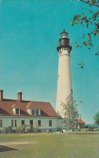 Wisconsin Racine Wind Point Lighthouse 1966