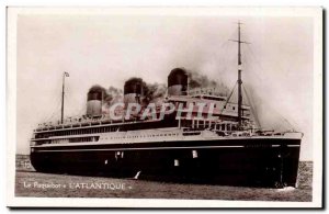 Postcard Old Ship Boat l & # 39atlantique