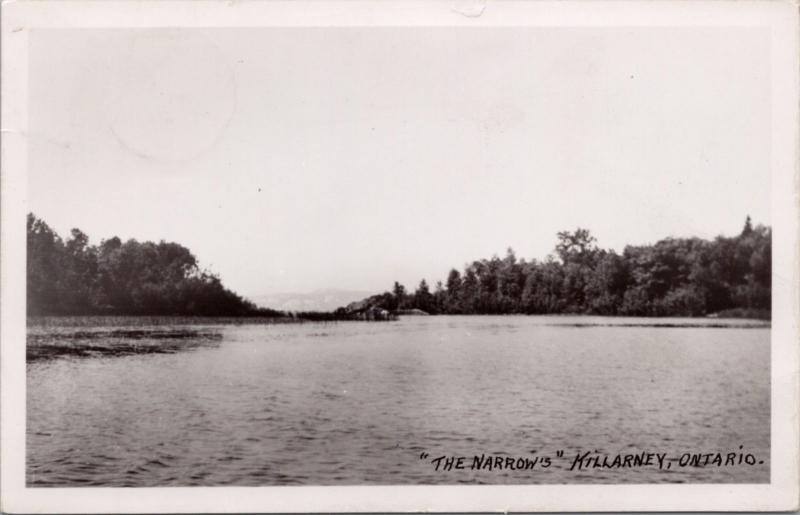 The Narrows Killarney ON Ontario Vintage Postcard E30