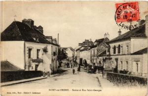 CPA Nort-sur-Erdre Statue et Rue St-Georges (610819)