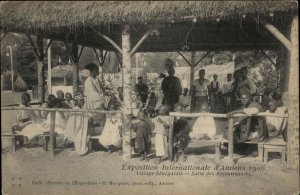 Exposition Internationale d'Amiens 1906 Senegalese Village Vintage Postcard