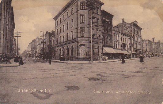 New York Binghampton Court and Washington Streets