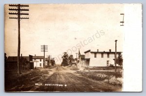 J87/ West Austintown Ohio RPPC Postcard c1910 Ripple Livery Mahoning 1139