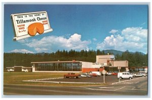 Tillamook Oregon OR Postcard The World's Finest Cheddar Cheese Cars c1960's