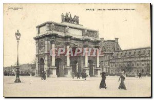 Old Postcard Paris Arc de Triomphe du Carrousel
