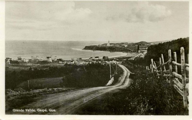 Canada - Quebec, Gaspe. Grande Vallee - RPPC